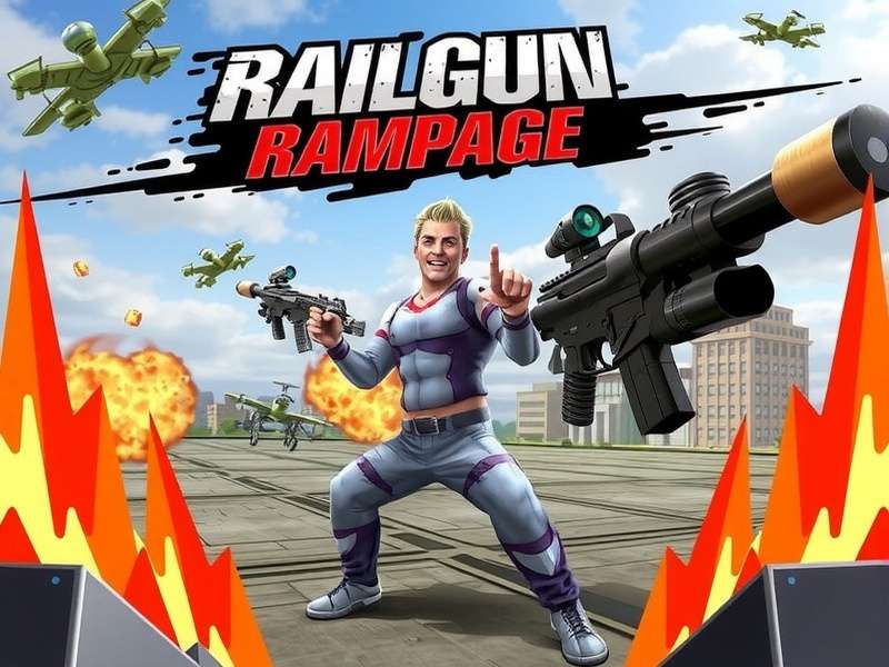 Railgun Rampage Official Cover Art Railgun Rampage Game Cover